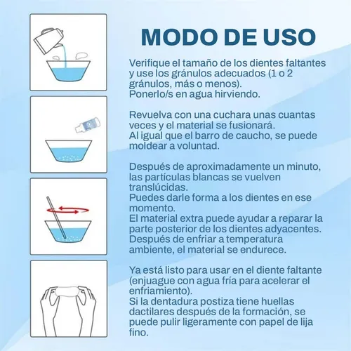 Reemplazo Dental Temporal 5 Dientes + Lápiz Blanqueo Rápido