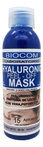 Mascarilla facial para piel Biocom Peel Off Hyaluronic Mask 80g