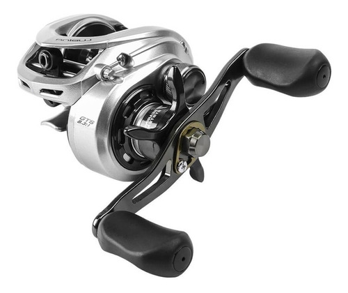 Reel rotativo Marine Sports Lubina GTS izquierdo color plateado