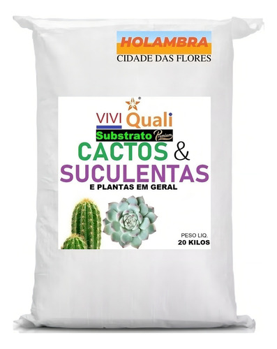 Sustrato de primera calidad para plantas suculentas y cactus que pesen 20 kg