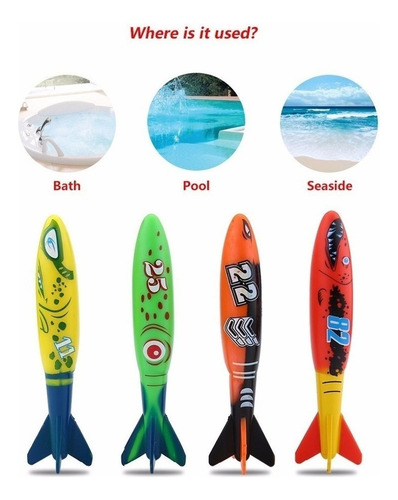 ª Brinquedo De Piscina Que Joga Torpedo, Tubarão, Torpedo,