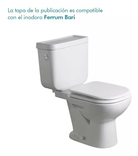 Accesorios Baño Ferrum Bari Tapa Asiento Blanco Tkwp