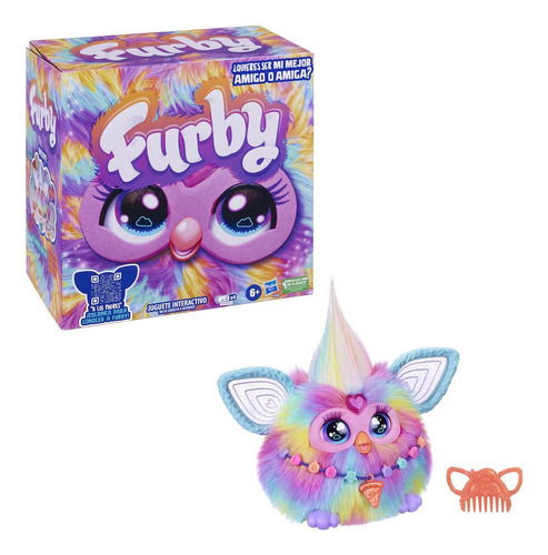 Muñeco Interactivo Furby Arcoiris En Español