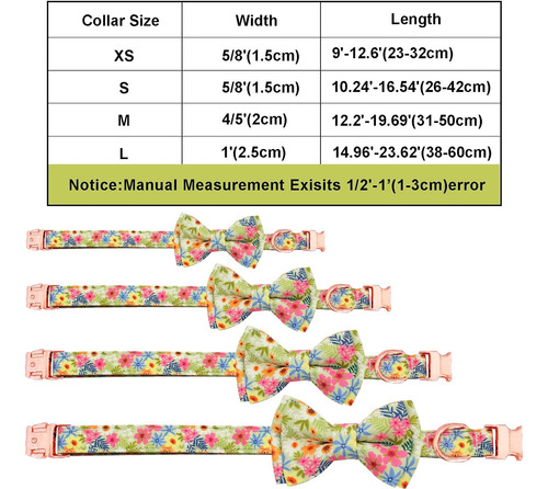 Juego De Collar Y Correa Para Perro Con Pajarita, Collar De