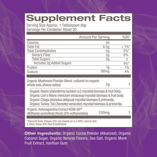 Mezcla De Hongos Con Mezcla De Chocolate Caliente Superfood,