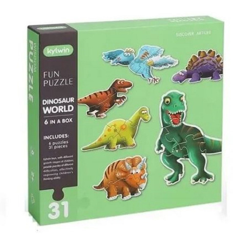 Rompecabezas Didácticos Dinosaurios X6 Puzzle 31 Pz