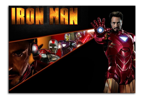 Placa Quadro Decorativo Iron Man Personalizado Em Mdf