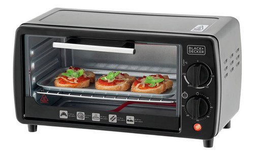 Forno Elétrico 9 Litros 800w Compacto 110v Black+decker Ft9