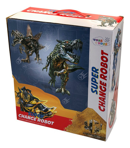 Boneco Super Change Robot Com Espada E Escudo - 2 Em 1