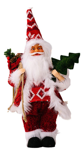 Figura Navideña De Muñeco De Papá Noel De 16,5 Pulgadas