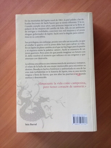 Libro La Última Concubina Lesley Downer Japón (Usado)