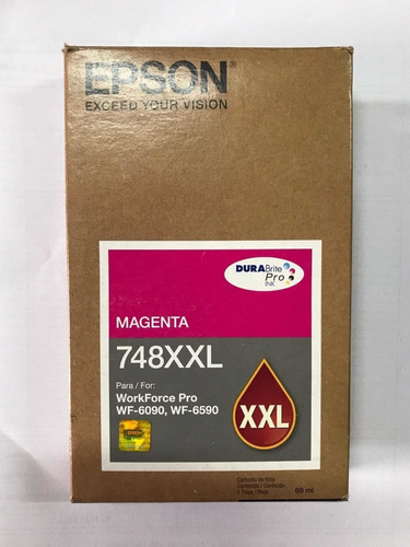 Cartucho de tinta Epson Wf-6590 Magenta 748XXL de 69 ml