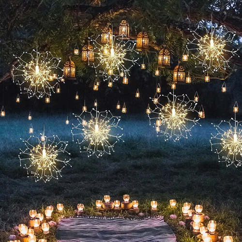 Mc Luces Cadena Led Al Aire Libre Fuegos Artificiales Fairy