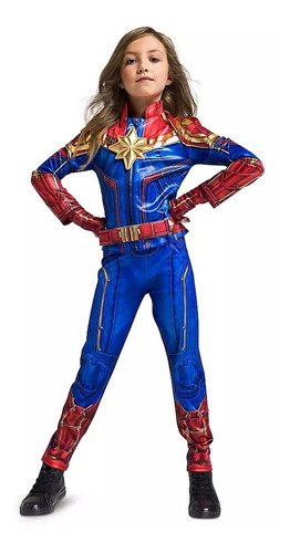 Capitana Marvel Disfraz Original De Disney, Talla 5/6