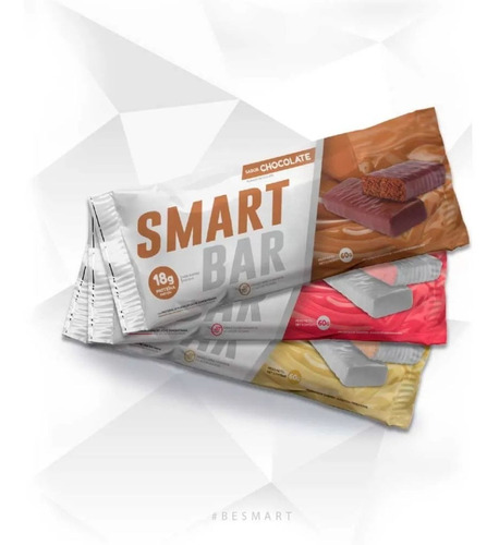 24 Barras De Proteina Smart Bar - Unidad a $7492