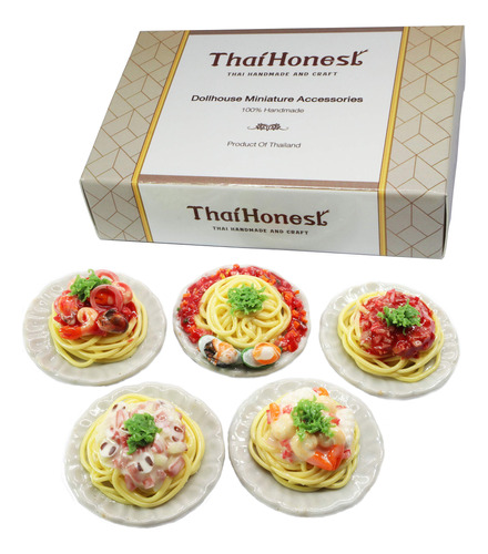 Thaihonest Mixed 5 Surtido Spaghetti Dollhouse Miniature Fo.