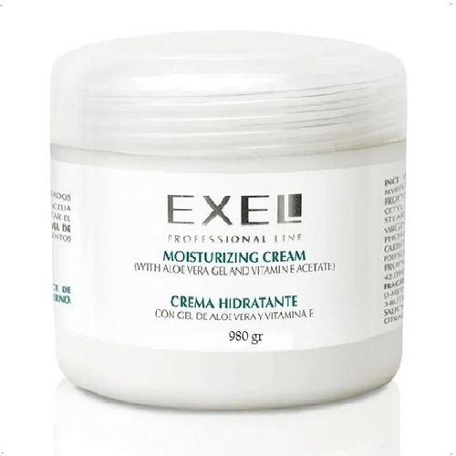 Exel Crema Hidratante Con Aloe Vera Y Vitamina E (980g)