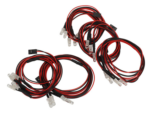 Luces Rc De Coche Con Control Remoto, 5 Unidades, 4 Led, Col