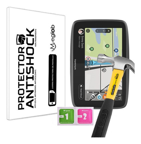 Protector De Pantalla Anti-shock Tomtom Go Camper Sat Nav