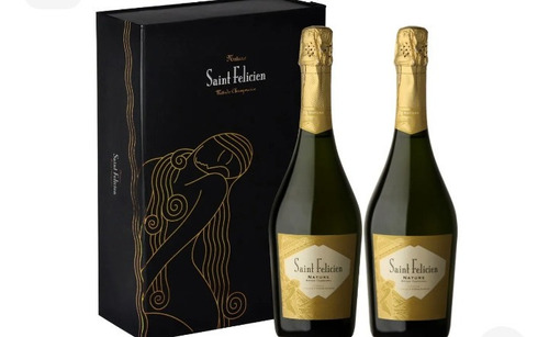 Estuche Champagne Saint Felicien Nature. 