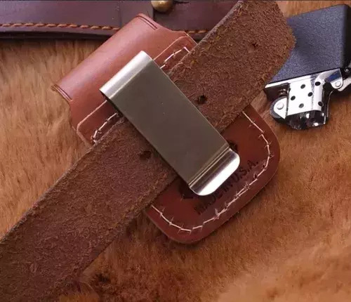 Funda Zippo Piel Cafe Para Encendedor Con Clip