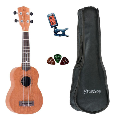 Ukulele Strinberg Soprano Uk06s Mgs Fosco Com Capa Afinador