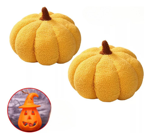 Cojín De Peluche Home Decor Con Forma De Calabaza Para Hello