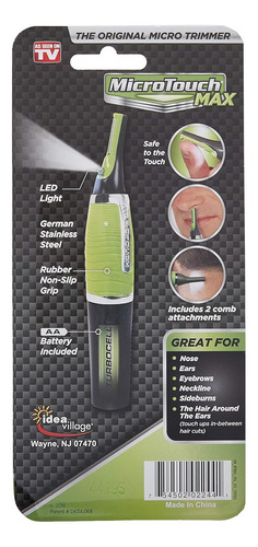 Cortapelos Micro Touch Max, Verde