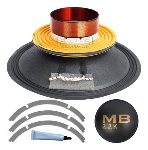 4kit Reparo Sl Compatível Com Eros Mb 2.2 8ohms