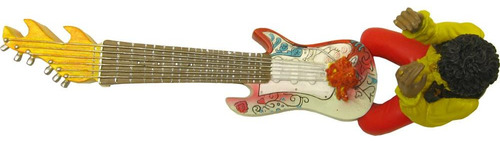 Estatua De Jimi Hendrix Guitarra Ardiente Quemador De Inci