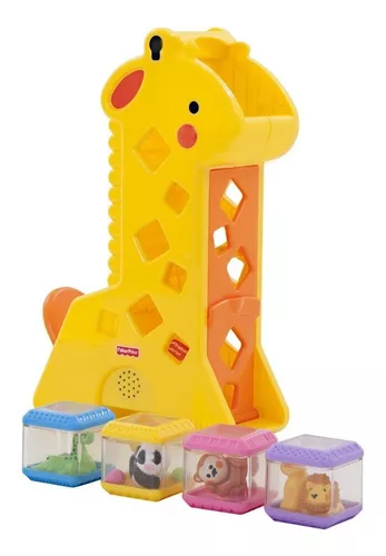 Girafa Pick a Block, Fisher Price, Mattel - WT Promoções