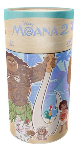 Rompecabezas Disney Moana 2 En Cilindro 100 Pzs Novelty