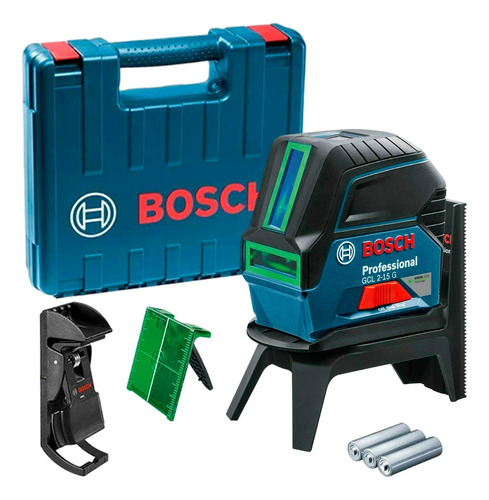 Nivelador Láser Combinado Verde Bosch Gcl 2-15 G + Base Rm1