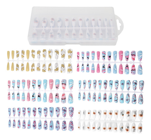 Funda Completa Para Manicura Press On Nails, 144 Unidades, L