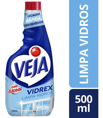 Limpa Vidros Líquido Vidrex Tradicional 500ml