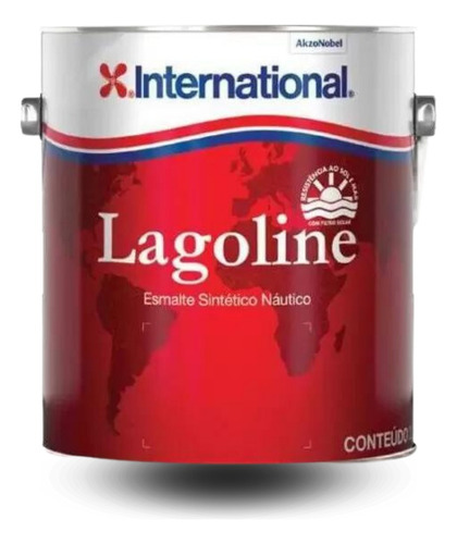 Tinta Para Barco Esmalte Sintético Náutico Lagoline 3l Cor Tabaco