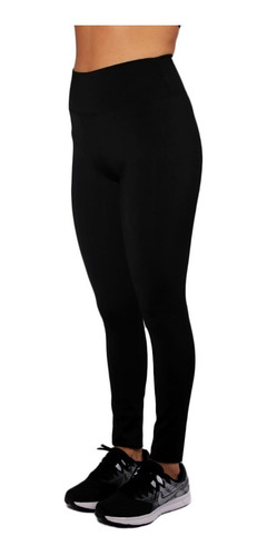 Calza Negra Suplex Faja Alta Modeladora Especial Fitness