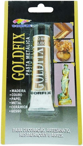 Pasta Metálica Goldfix Corfix - Ouro Rico Pálido 20ml