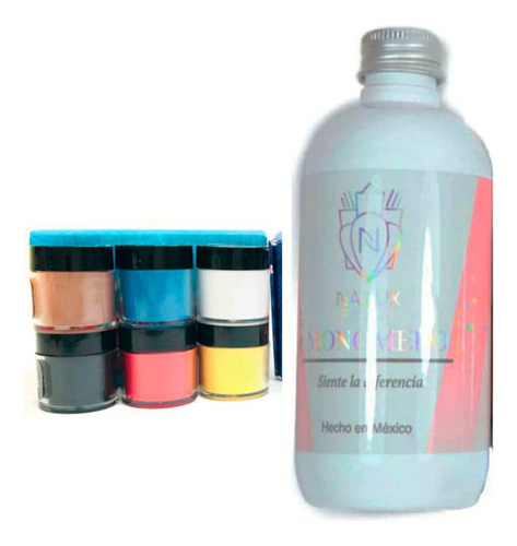 Pack Nailux Polimero Essential(6u)+ Monomero Perfumado 240ml