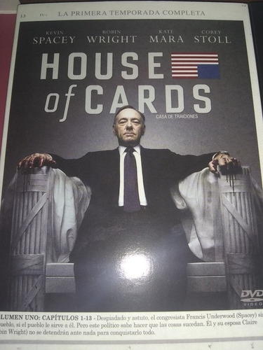 Imagen 4 de 6 de House Of Cards Primera Segunda Y Tercera Temporada Dvd