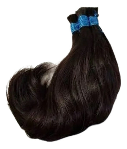 Cabelo 100% Humano 75/80cm 100gramas Levemente Ondulado