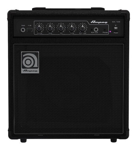 Amplificador Ampeg Bassamp Series BA-108 Transistor para bajo de 20W color negro 120V