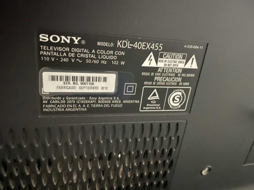 Tv Sony Kdl-40ex455