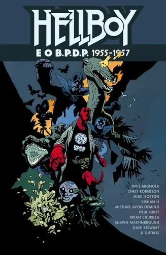 Hellboy E O Bpdp Omnibus 1955-1957, De Mike Mignola, Vol. 1. Editora Mythos (2025)