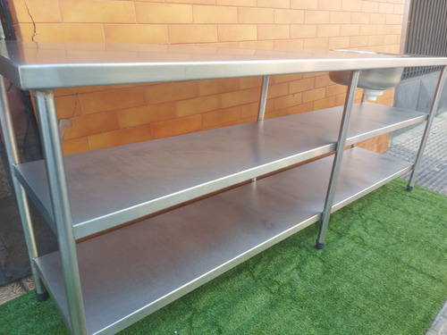 Mesa Industrial Inox Pia Assepsia (Usado)