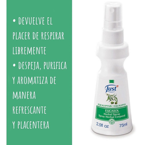 Imagen 4 de 6 de Eucasol Swiss Just 75ml Spray Envío Gratis