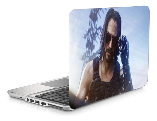 Skin Adesivo Notebook 15 Wide Cyber Punk 2077 Johnny B1