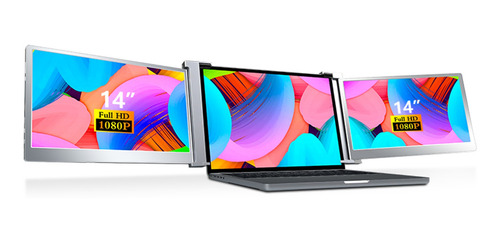 Imagen 5 de 10 de Monitor Portátil Triple Ips De 14 Pulgadas Con Extensor De D