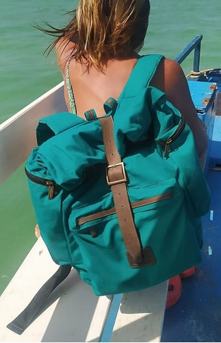 Imagen 3 de 6 de Mochila Bolso Mueck Bike Lona Impermeabilizada San Roman