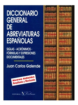 Libro Diccionario General De Abreviaturas Españolasde Galend